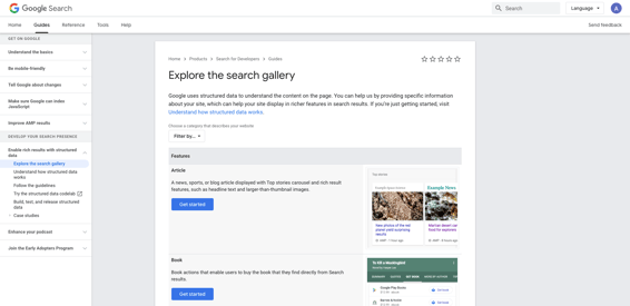 Explore the search gallery Search for Developers Google Developers
