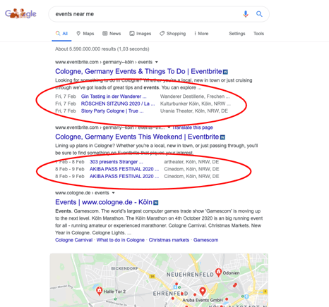 events near me - Google Search